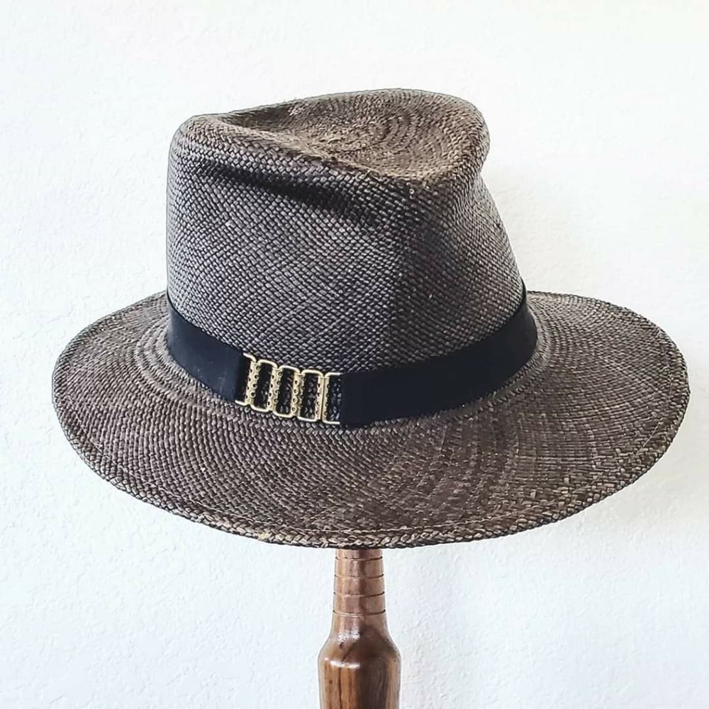 Amy Lehfeldt 'Bette' distressed straw fedora